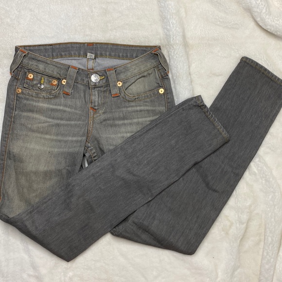 True Religion Womens Jeans Skinny Low 